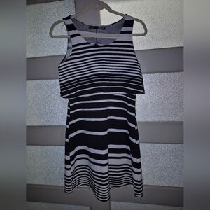 Rebel Sugar Black and White Sleeveless Mini Dress
